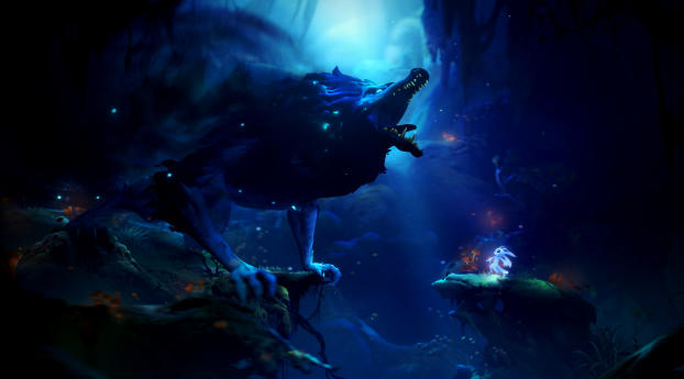 Ori and the Will of the Wisps 2019 Game Wallpaper 1366x768 Resolution