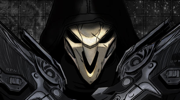 Overwatch Reaper 4K Wallpaper 1080x2520 Resolution