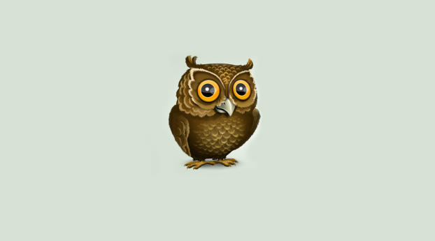owl, art, minimalism Wallpaper 1360x768 Resolution