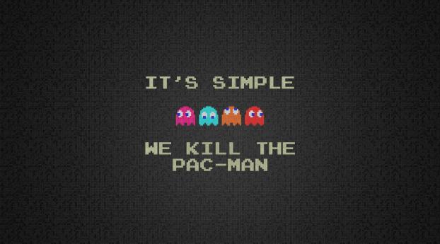 pacman, quote, characters Wallpaper 828x1792 Resolution