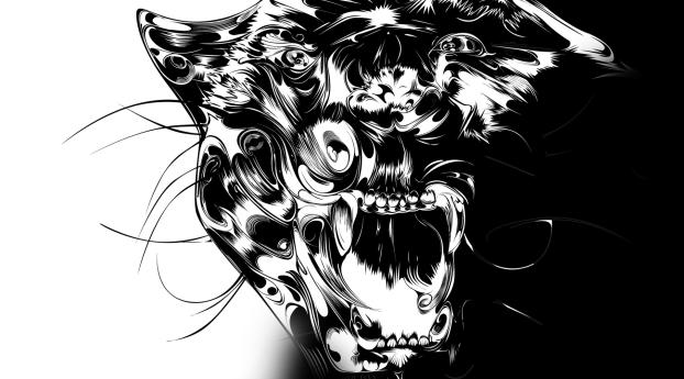 panther, patterns, lines Wallpaper 1080x2220 Resolution