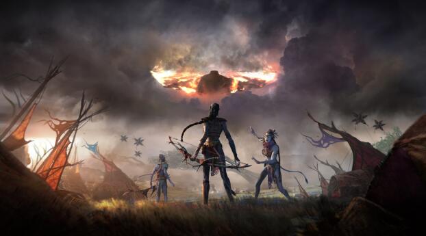 Paradise from Avatar Frontiers Of Pandora Wallpaper 1366x768 Resolution