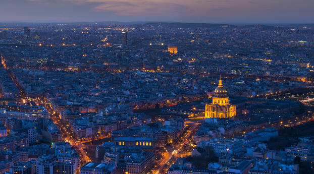 Paris France Cityscape Wallpaper 640x360 Resolution