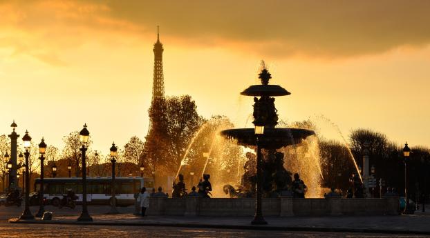 paris, france, fountains Wallpaper 1280x1024 Resolution