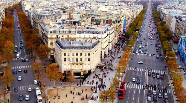 paris, street, road Wallpaper 1400x900 Resolution