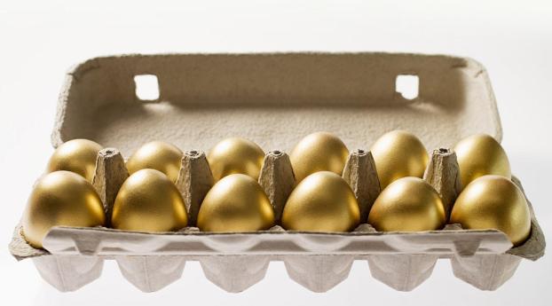 pascha, eggs, gold Wallpaper 240x400 Resolution