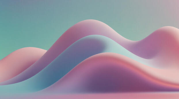 Pastel Waves 4K Windows 11 Wallpaper