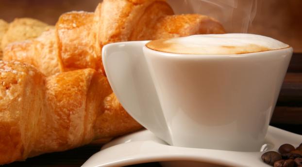 pastries, cup, food Wallpaper