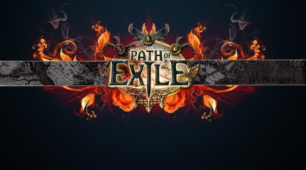 path of exile, game, logo Wallpaper 480x484 Resolution