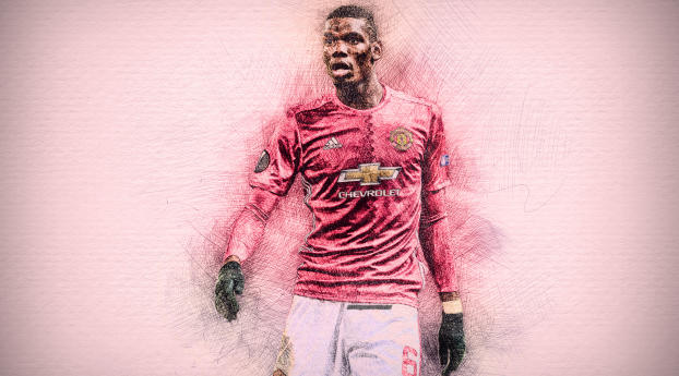 Paul Pogba FC Manchester United Wallpaper 3215x1809 Resolution