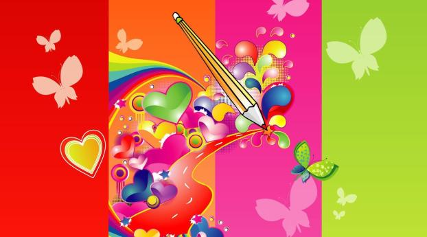 720x1680 pencil, drawing, colorful 720x1680 Resolution Wallpaper, HD