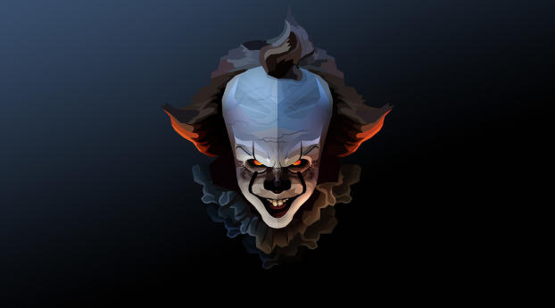 Pennywise Polygon Art Wallpaper 1080x2310 Resolution