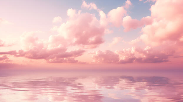 Pink Aesthetic Sky HD Calm and Beautiful Wallpaper 1224x1224 Resolution