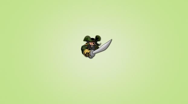 pirate, light green background, sword Wallpaper 1280x800 Resolution