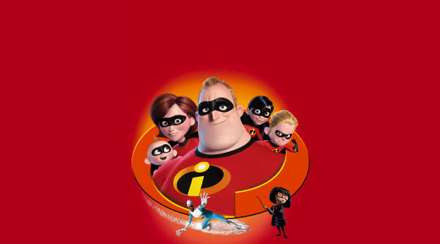 Pixar Incredibles 2 All Character Poster Wallpaper 1920x1080 Resolution