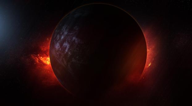 planet, explosion, space Wallpaper 2048x1152 Resolution