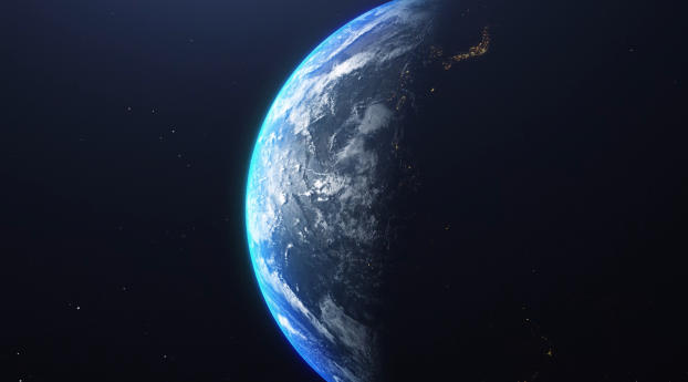 Planet From Space Wallpaper 1024x576 Resolution