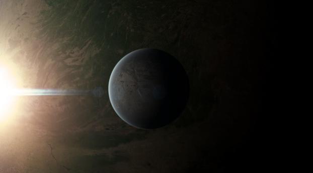 planet, light, shadow Wallpaper 1900x900 Resolution