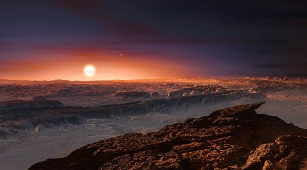 Planet Orbiting Proxima Centauri Wallpaper 1080x2040 Resolution