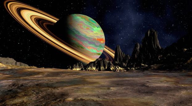 planet, saturn, space Wallpaper 1280x800 Resolution