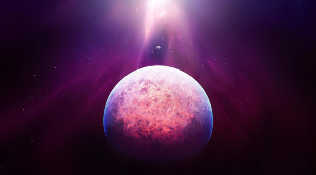 planet, space, glow Wallpaper 1440x3040 Resolution