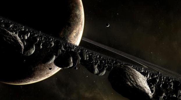 planet, space, ring Wallpaper 828x1792 Resolution