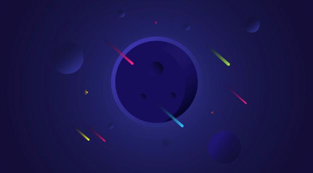 Planets Meteorites and Comets Minimal Wallpaper 480x960 Resolution