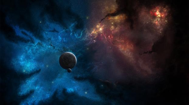 planets, stars, space Wallpaper 1024x600 Resolution