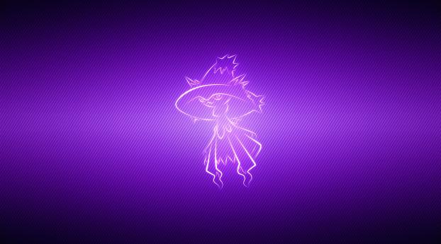 pokemon, lilac, mismagius Wallpaper 640x1136 Resolution