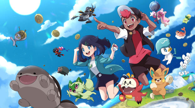 Pokemon Scarlet And Violet HD Wallpaper 1536x215 Resolution
