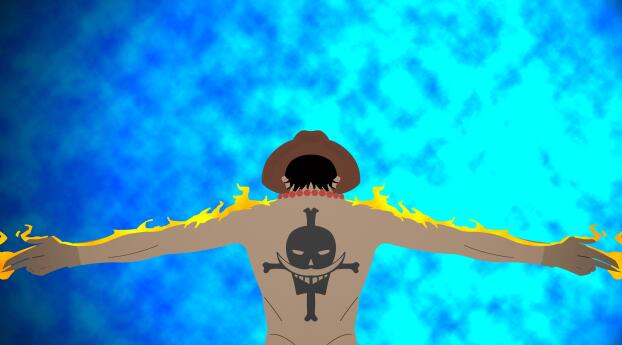 Portgas D. Ace HD Pirate King One Piece Wallpaper 3449x1440 Resolution