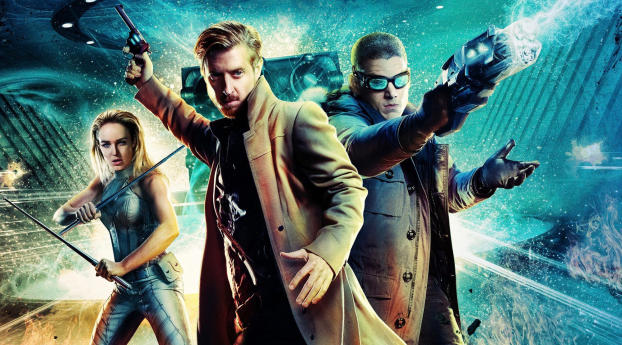 Poster of DC's Legends Of Tomorrow Wallpaper 1440x3160 Resolution