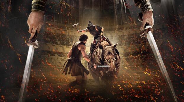 Poster of Gladiator 2 Movie Wallpaper 1152x864 Resolution