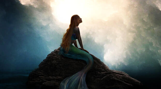 Poster of Little Mermaid Movie 2023 Wallpaper 1080x1920 Resolution
