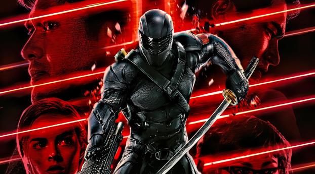 Poster of Snake Eyes G.I. Joe Origins 2021 Movie Wallpaper 720x1548 Resolution