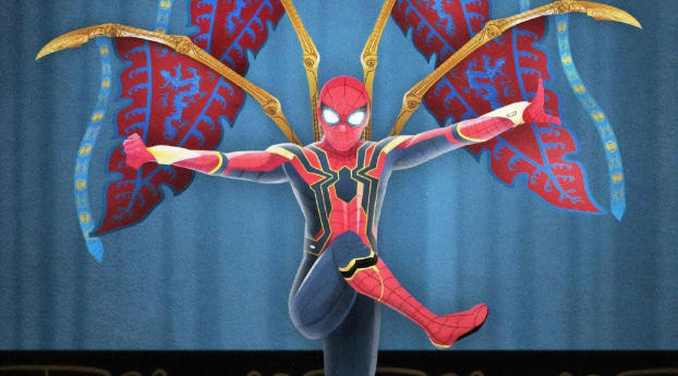 Poster Of Spiderman Far From Home Movie Wallpaper 640x960 Resolution