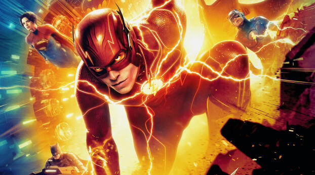 Poster of The Flash DC Movie Wallpaper 828x1792 Resolution