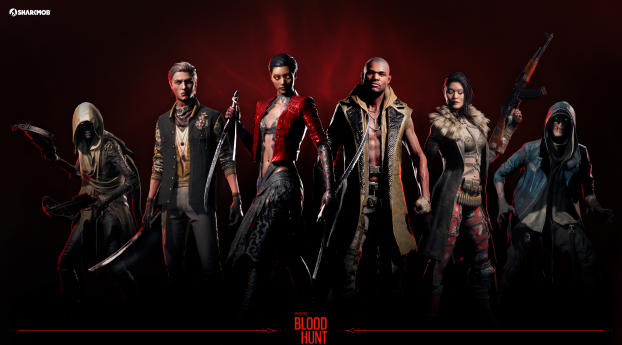 Poster of Vampire Bloodhunt Game Wallpaper 1312x2560 Resolution