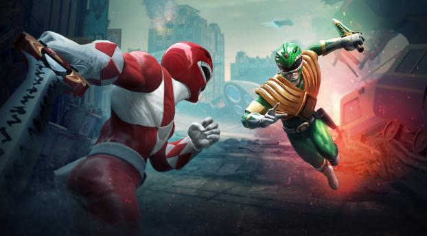 Power Rangers Battle for the Grid Game Wallpaper 640x240 Resolution