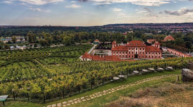 prague, czech republic, botanical garden Wallpaper