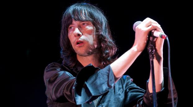 primal scream, hair, microphone Wallpaper 1125x2436 Resolution