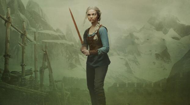 Princess Cirilla of Cintra HD The Witcher Freya Allan Wallpaper 1080x2232 Resolution