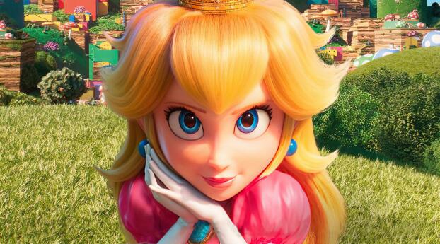 Princess Peach Mario Bros Movie Poster Wallpaper