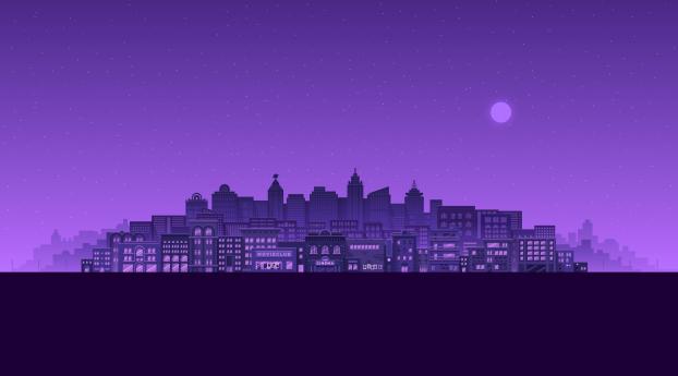 1125x2436 Purple City Iphone XS,Iphone 10,Iphone X Wallpaper, HD Artist 4K  Wallpapers, Images, Photos and Background - Wallpapers Den