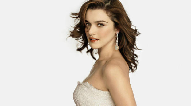 Rachel Weisz Looks Beautiful In White Dress Wallpaper 6400x9600 Resolution
