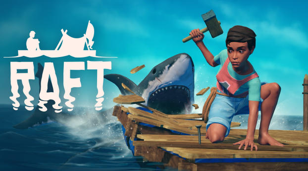 Raft Game Poster Wallpaper