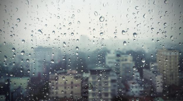 rain, window, glass Wallpaper