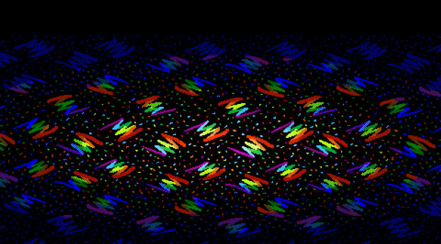 Rainbows Pixel Pattern Wallpaper