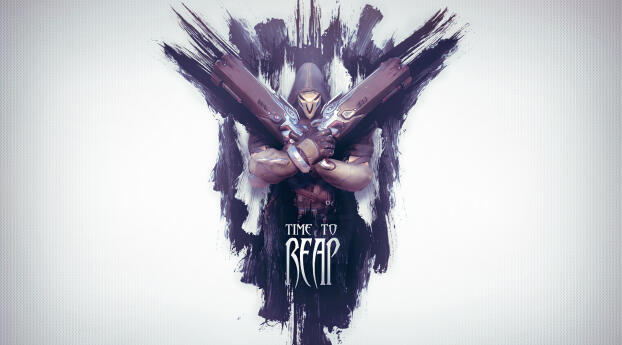 Reaper Cool Overwatch Art Wallpaper 320x480 Resolution