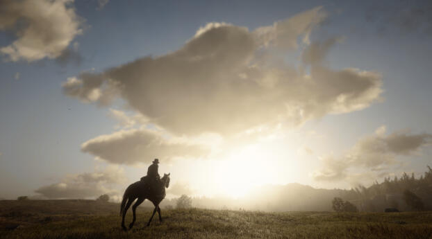 Red Dead Redemption 2 Digital Photography Wallpaper 1080x2340 Resolution